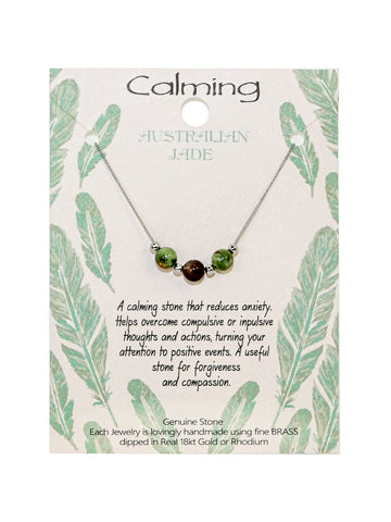 Harmony Stone Necklace - Calming - Australian Jade