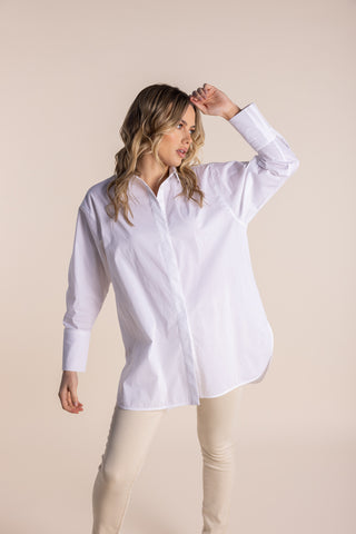 Two T's Poplin Shirt - White