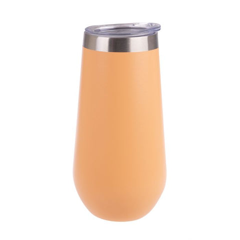 Oasis Double-Wall Insulated Champagne Flute - 180ml - Matte Rockmelon