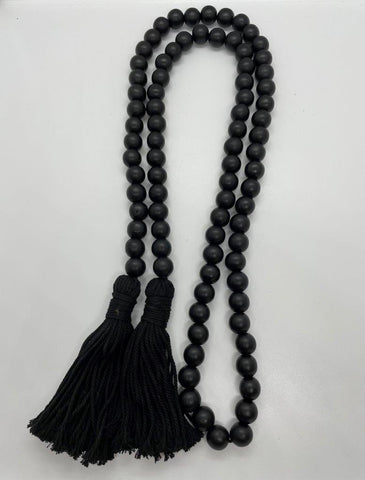 Wood Beads Garland - Black