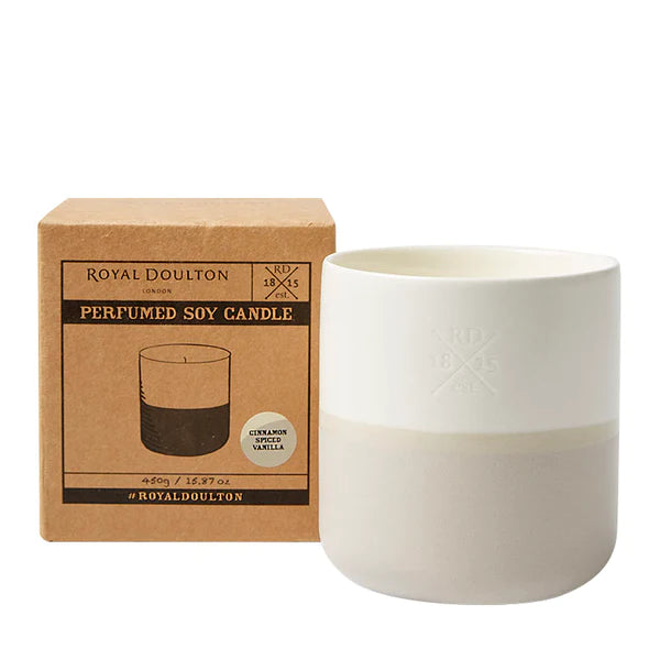 Perfumed Soy Candle By Royal Doulton - Cinnamon Spiced Vanilla