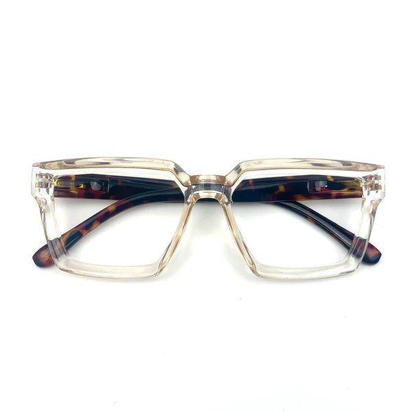 Captivated Eyewear Anti-Blue Reading Glasses - Remi Crystal Tortoiseshell