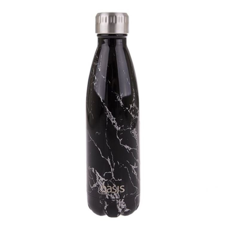Oasis Stainless Steel Insulated Drink Bottle - 500ml - Silver Onyx