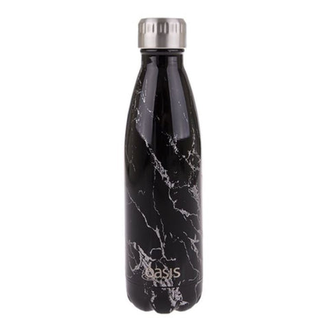 Oasis Stainless Steel Insulated Drink Bottle - 500ml - Silver Onyx