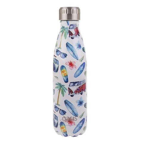 Oasis Stainless Steel Insulated Drink Bottle - 500ml - Summer Vibe