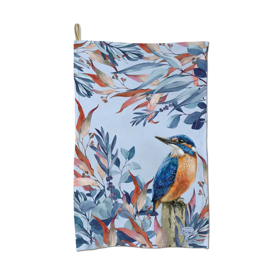 Tea Towel - Grace Azure Kingfisher