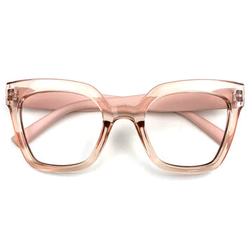 Captivated Eyewear Anti-Blue Reading Glasses - Valentina Blush