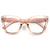 Captivated Eyewear Anti-Blue Reading Glasses - Valentina Blush