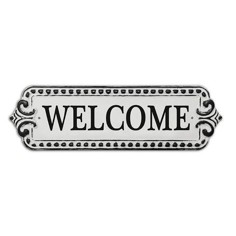 Welcome Metal Wall Plaque