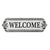 Welcome Metal Wall Plaque