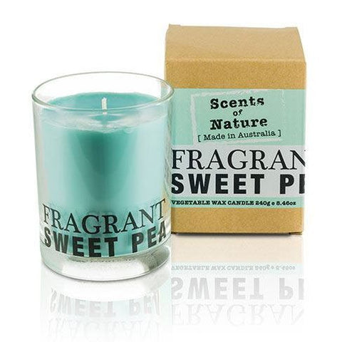 Fragrant Sweet Pea Candle 240g By Scents Of Nature
