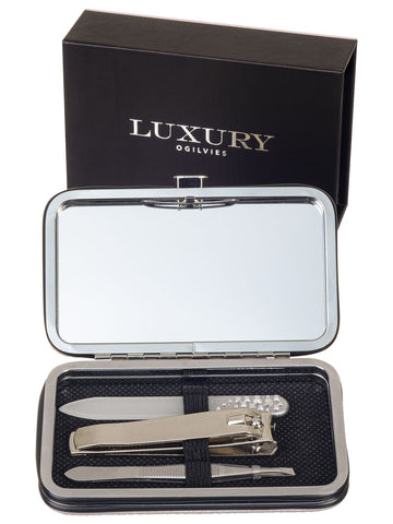 Luxury Beauty Set - Silver/Black