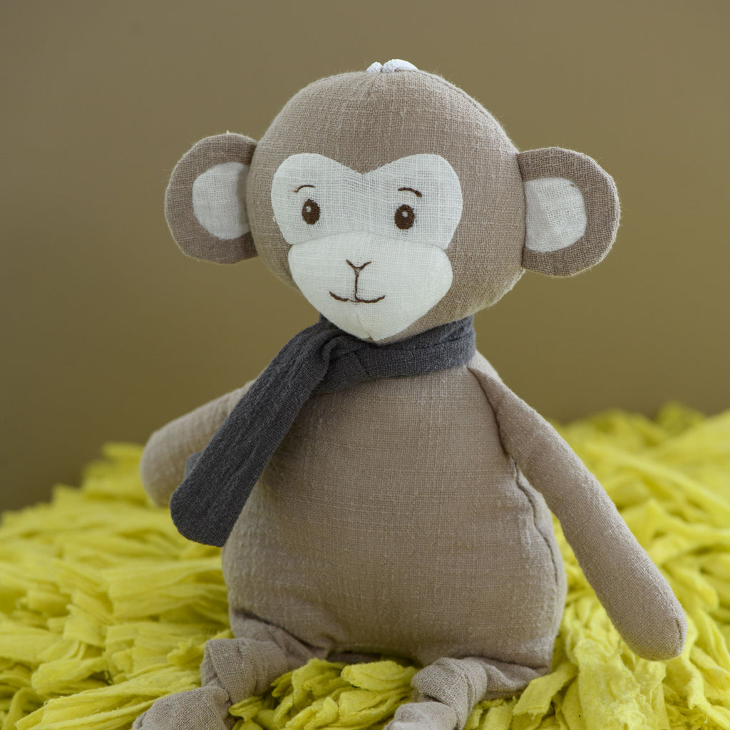 Baby Toy Monkey 30cm - Beige