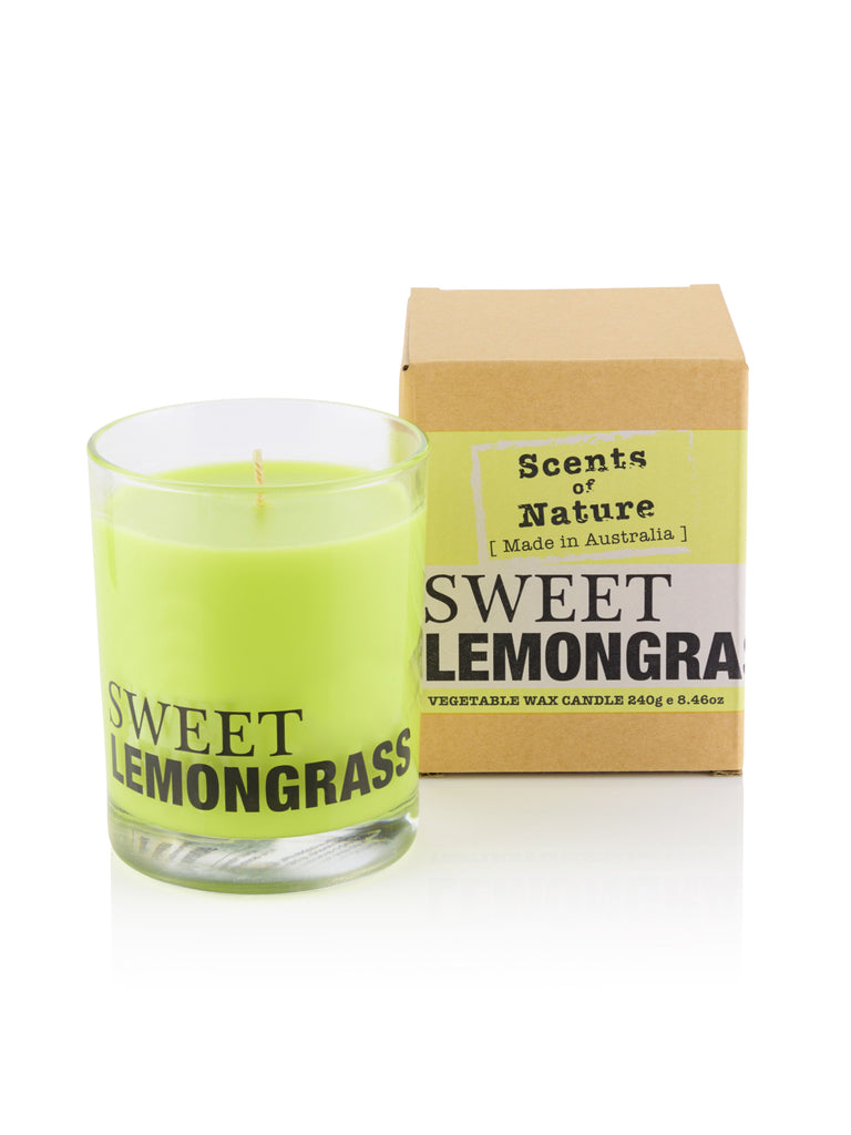 Sweet Lemongrass Candle 240g By Scents Of Nature