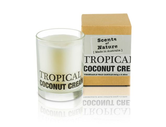 Tropical Coconut Cream Candle 240g By Scents Of Nature