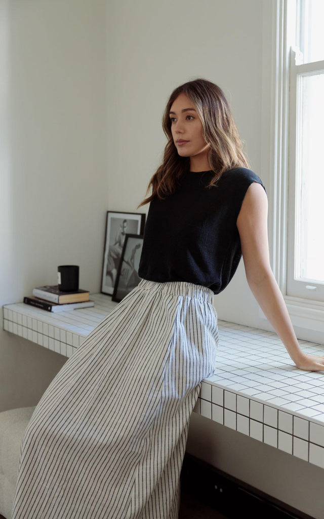 The Weekend Skirt By Little Lies - Stripe