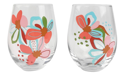Franki Floral Wine Glasses